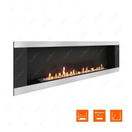 Биокамин в нишу SteelHeat LONG-H 1800 (Стандарт)